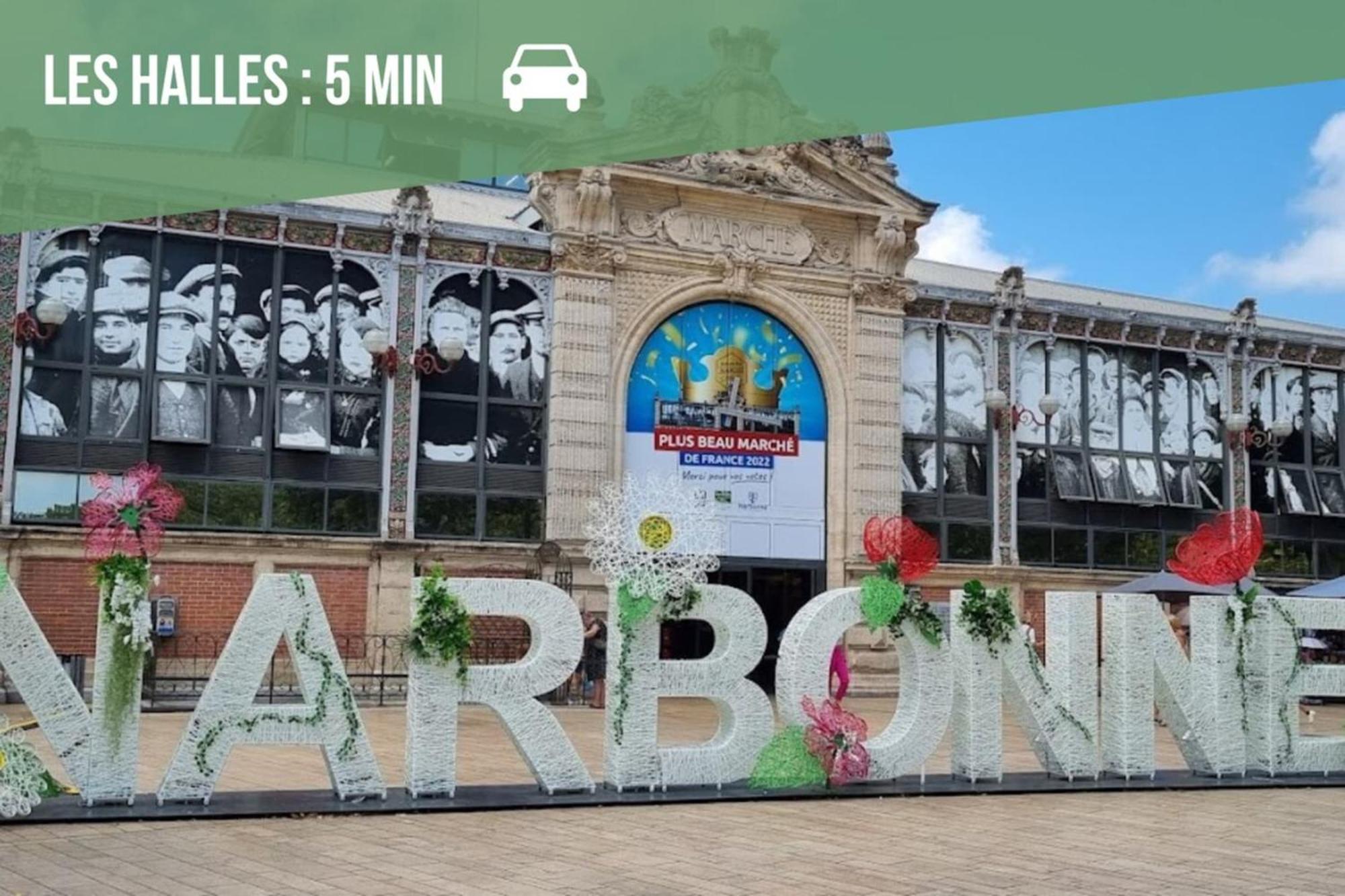 Le Cocon - Wifi - Cour Privative - Proche Halles Narbonne Exteriör bild